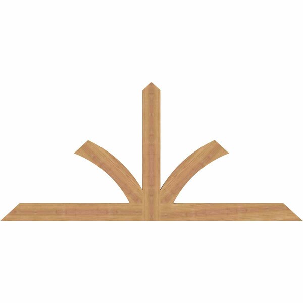 Ekena Millwork Richland Timber Gable Bracket, Western Red Cedar, 60"W x 27"H x 1 1/2"D x 3 1/2"F, 11/12 Pitch GBW060X27X0204RIC00SWR - main